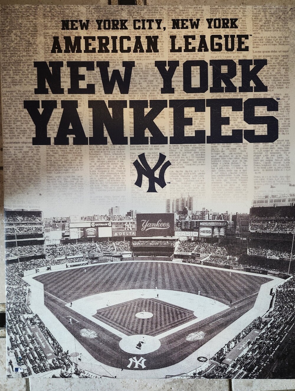 New York Yankees & Yankee Stadium Canvas Wall Art Print